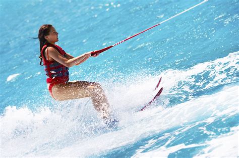 naked water skiing|Waterskiing, a naturist history